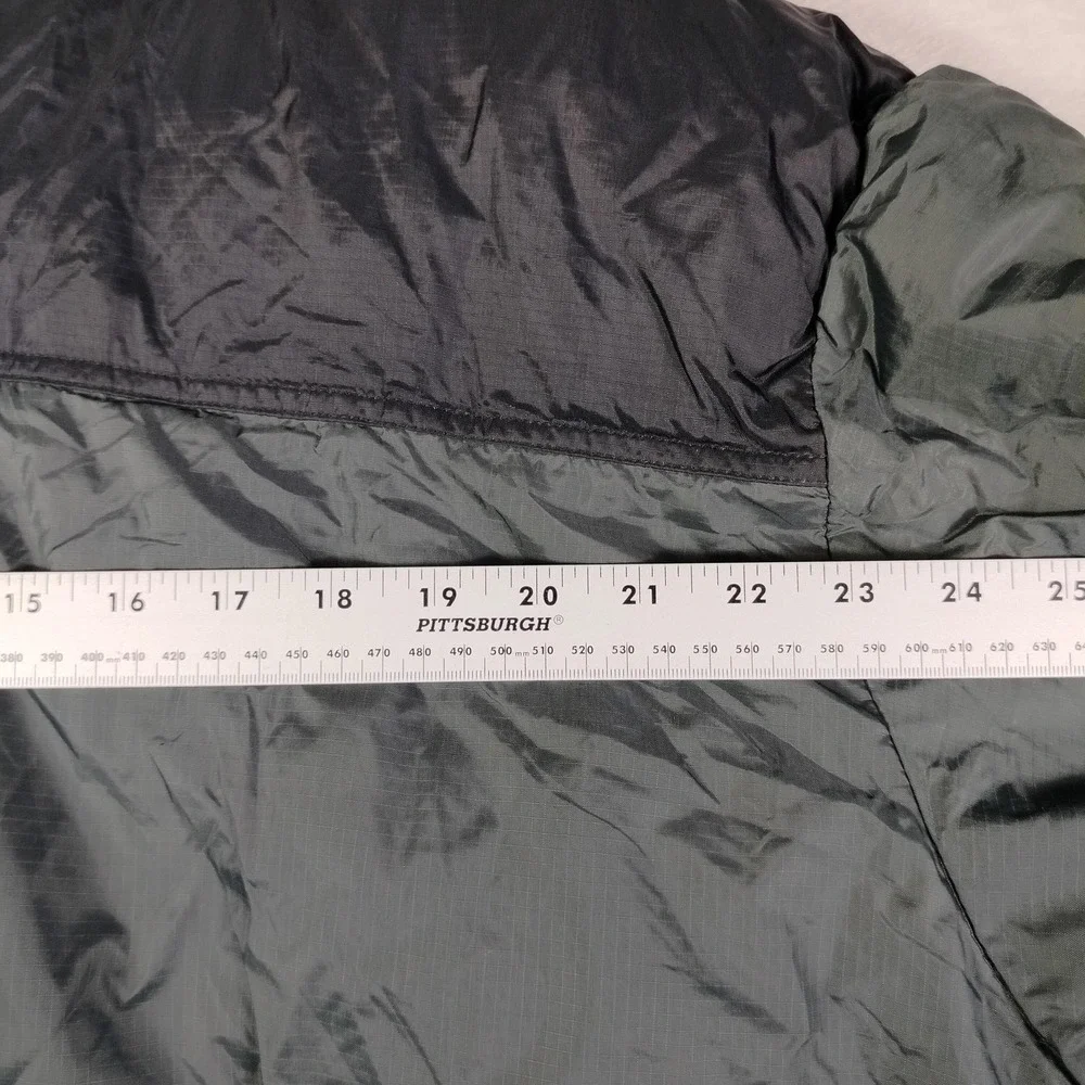Steve & Barry's Double Down Jacket Mens 3XL Gray Hooded Puffer Winter Insulated